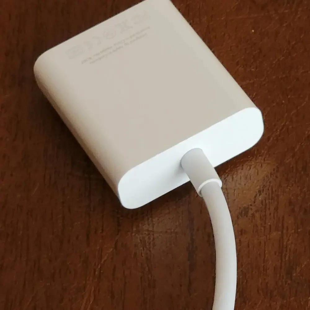 APPLE A1307 Mini Display Port Mini DP to VGA Cable Adapter Used
